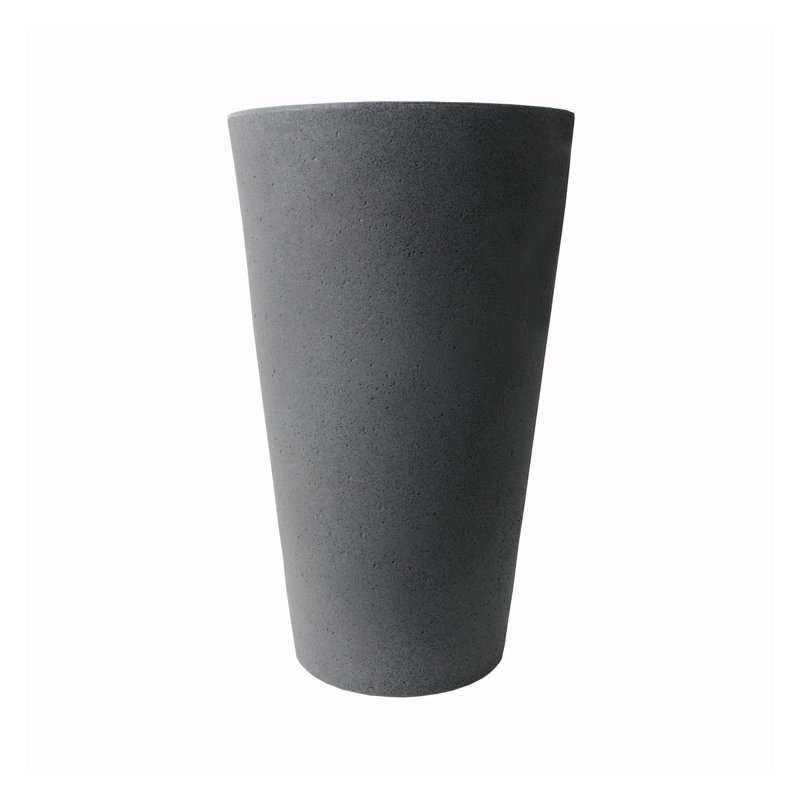 Crete Self-Watering Planter, Tall, 30" H x 18" W x 18" D, Gray