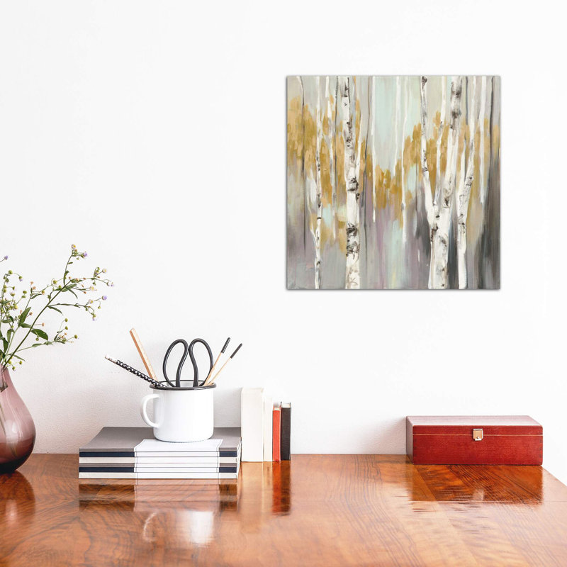 Silver Birch II by Julia Purinton - Wrapped Canvas Print, 45.72 cm H x 45.72 cm W x 3.175 cm D