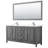 Daria 72'' Double Bathroom Vanity with Carrara Marble Top with Mirror-97878038-97878035