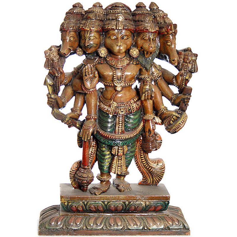 Cinq têtes Hanuman
