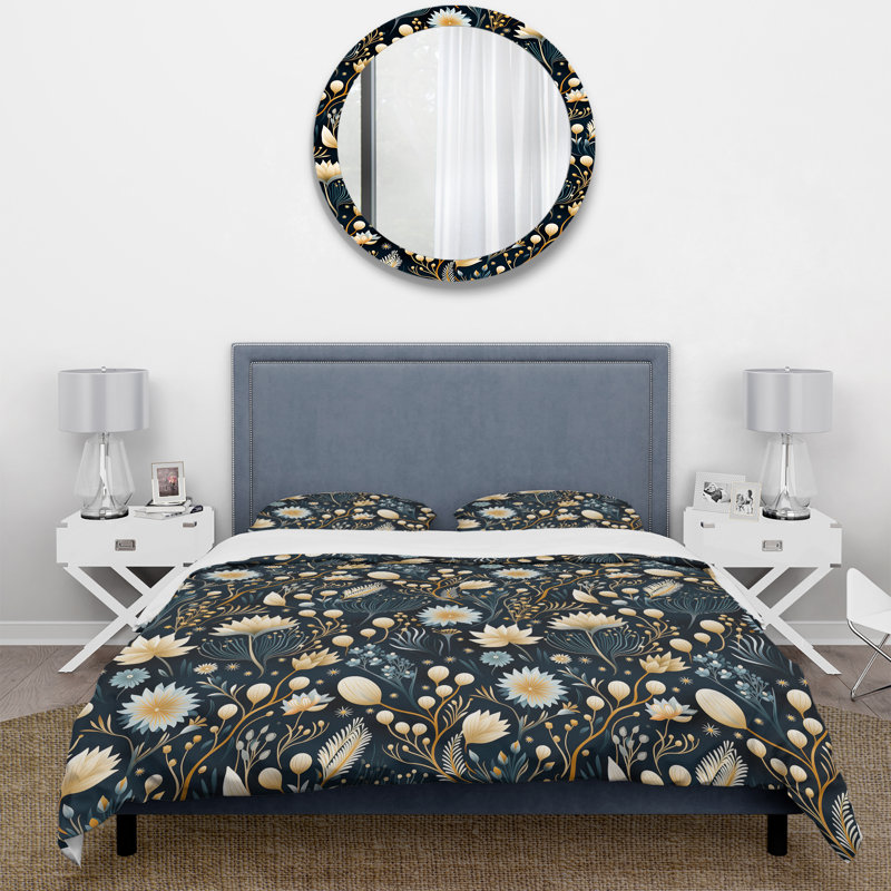 Literie Coastal Underwater Elegance, Housse de couette simple + 1 taie décorative stan