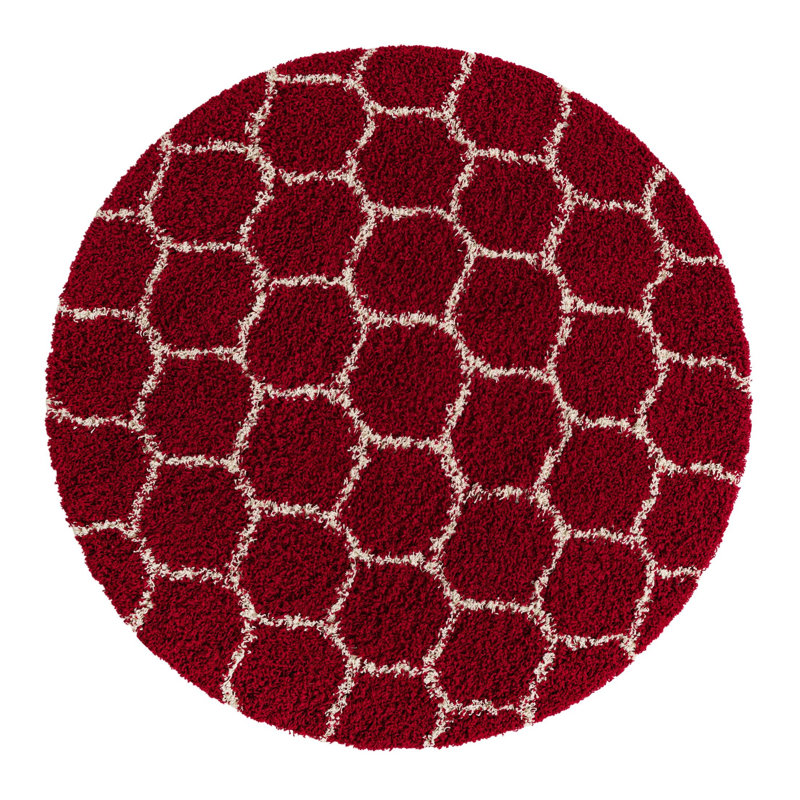 Geometric Indoor Rug, Round 6'