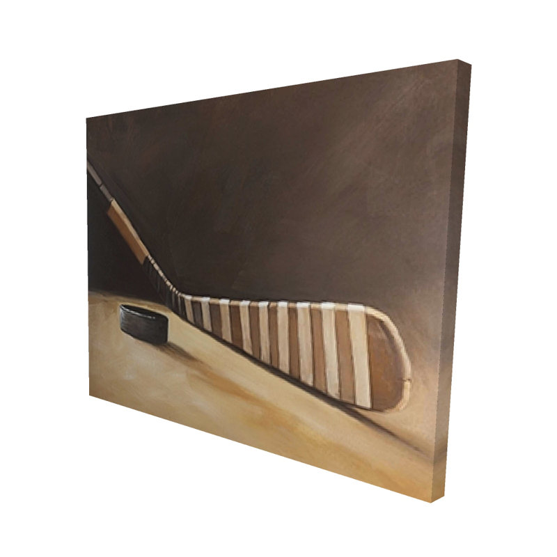 Stick and Hockey Puck