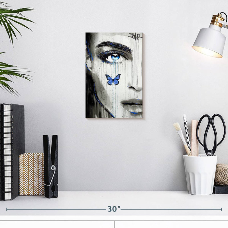 Karma bleu Leisha, H 12 po x l 8 po