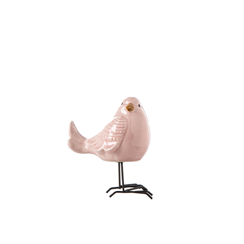 Ceji Ceramic / Porcelain Figurine / Sculpture Decorative Object, Pink
