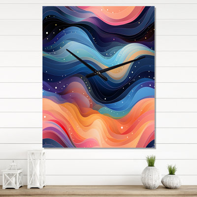 Celestial Dreams Galaxy Motif V - Très grandes horloges murales abstraites