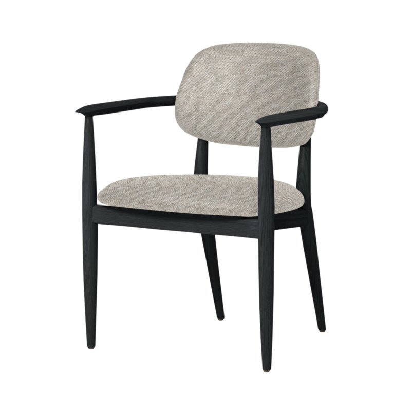 Chaise Slow de Space Copenhagen, Chêne gris, L493 Lin Sanfor 0024