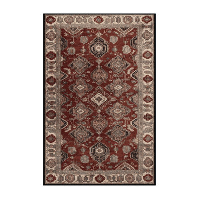 Machine Washable Persian Brown Area Rug