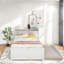 Lit simple peu encombrant avec rangement et lit gigogne, bois de pin, style moderne pour la maison