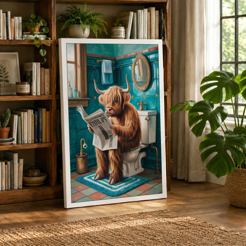 Print, 18x12 - 45.7 x 30.5 cm, Teal Border