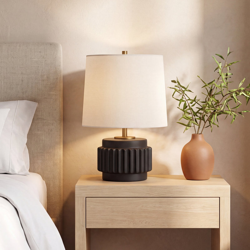 Turin Metal Table Lamp, Matte Black