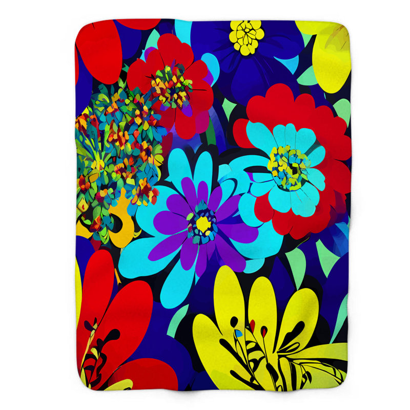 Jeté Floral Fiesta, L 60 po x L 80 po