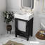 Meuble-lavabo de 20 po avec lavabo en céramique et beaucoup de rangement - idéal pour les petites salles de bain-814133514