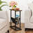 Side Table For Small Spaces, Slim Bedside Table With Storage Holder-106839758