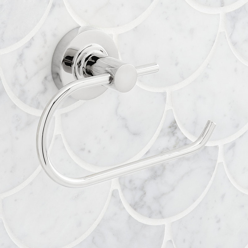 Lexia Wall Mounted Euro Toilet Paper Holder, Chrome