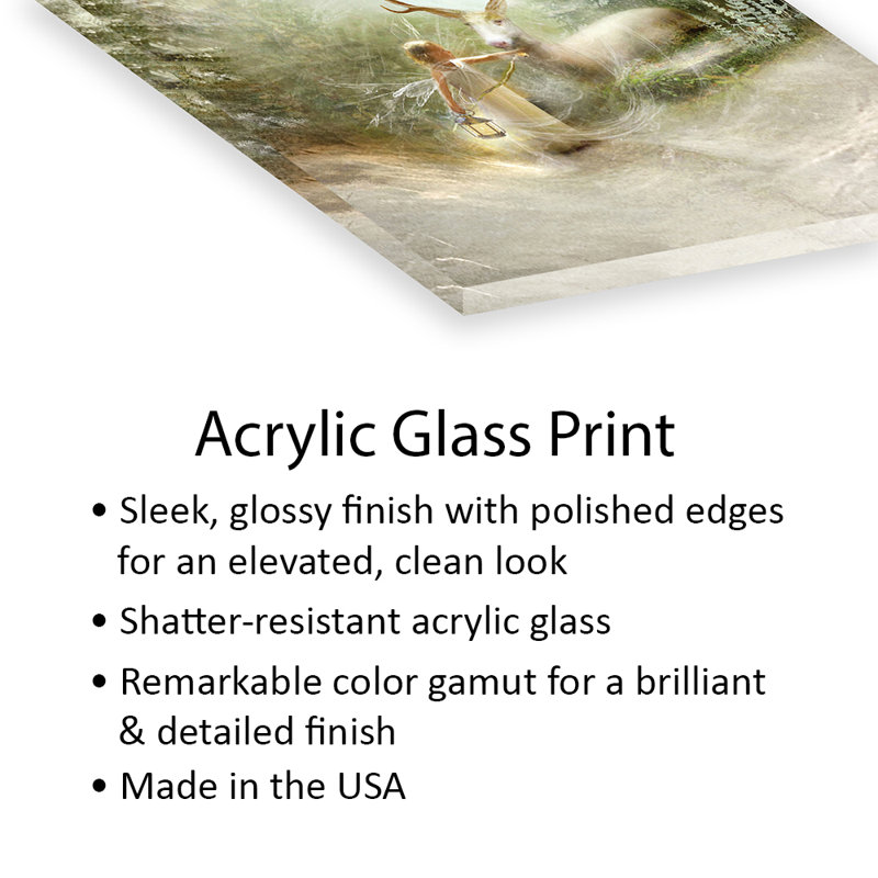 Foggy Christmas Eve, impression sur verre acrylique, H 24 po x l 16 po x P 0,25 po