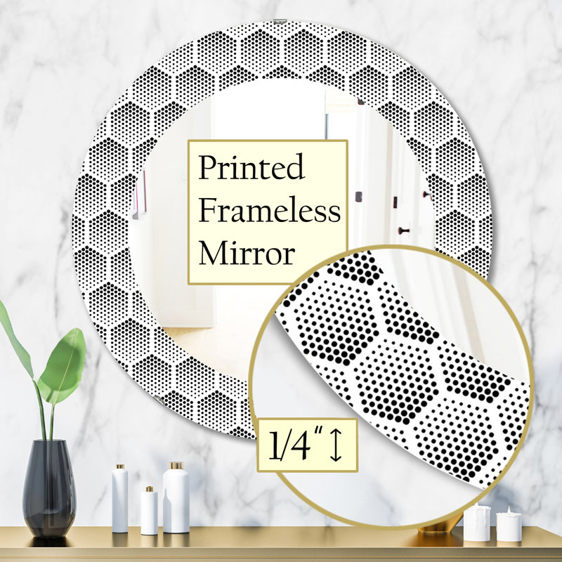 Miroir d'appoint mural Scandinavia, H 31,5 po x l po