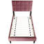 Lit simple avec rembourrage en mousse - mélange de lin et tête de lit réglable pour une chambre à coucher confortable de style moderne-1571121980