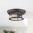 Canale Glass Flush Mount-612633027-612633039