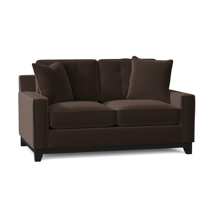 Carollton Upholstered 62'' Loveseat, Heavenly Java Chenille
