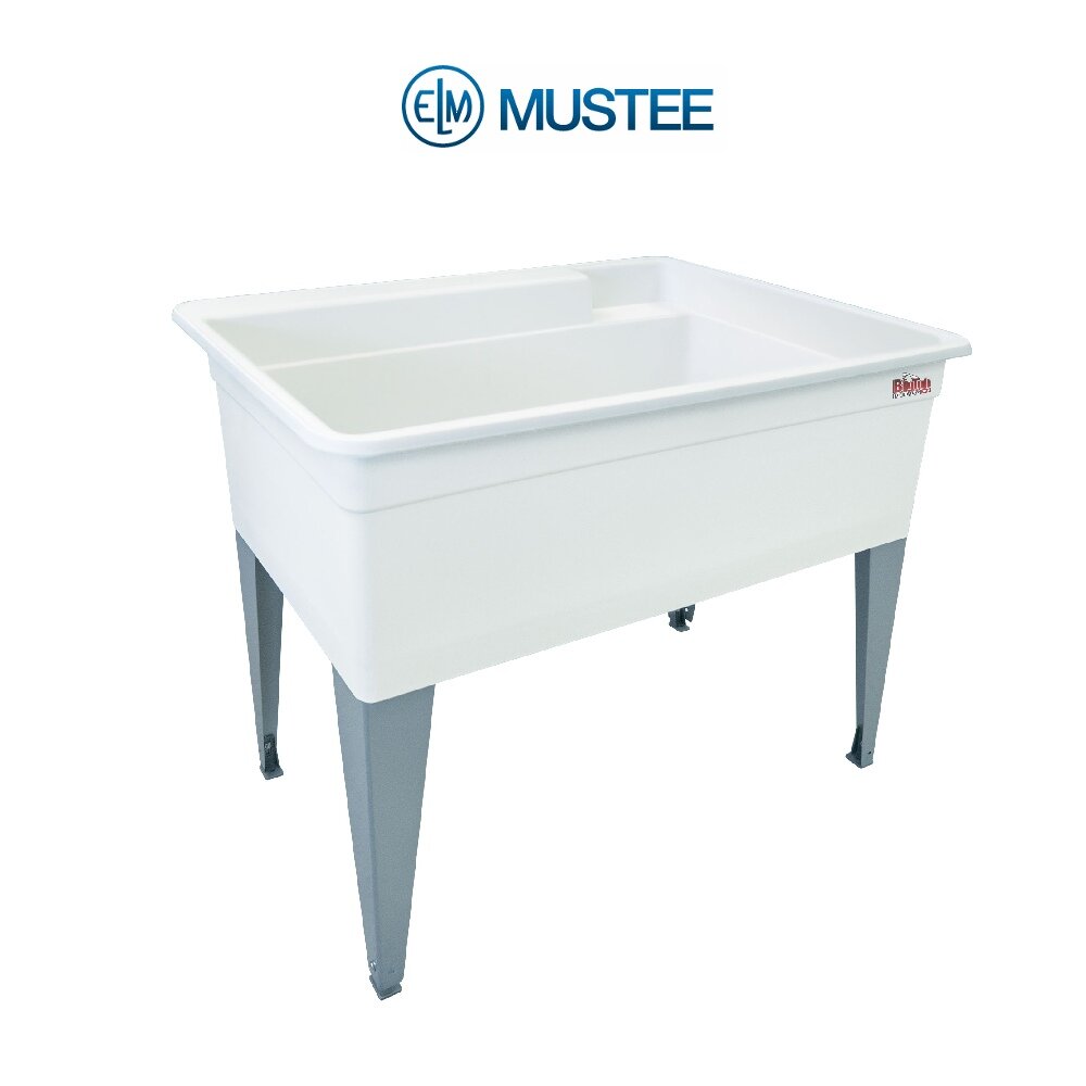 E.L. Mustee & Son Utilatub 40" L X 24" W Free Standing Laundry Sink ...