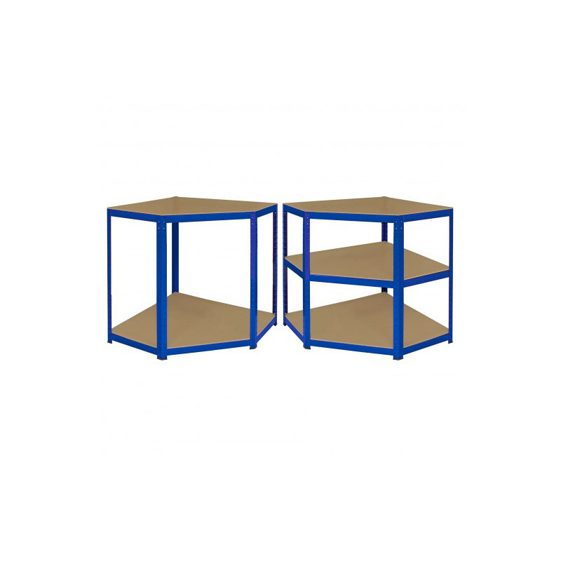 90cm W Height -Adjustable, 180cm H x 90cm W x 45cm D, Blue