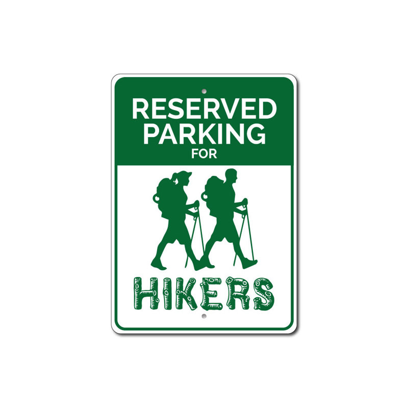 Plaque en aluminium Hiker, H 12 po x l 18 po x P 0,06 po