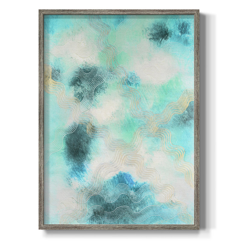Blue Shift I, reproduction encadrée - bois massif, H 11 po x l 9 po