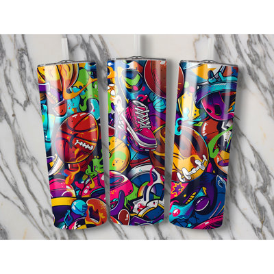 Choose Handmade Tumblers 591 mL Vacuum Insulated Stainless Steel (18/8) Travel Tumbler with Straw