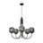 Yarmouth 5-light 32'' Wide Modern Glam Glass Globe Bubble Chandelier Contemporary Sputnik Hand Blown Glass Pendant Light For Living Room And Children's Room-433242395-433242372