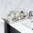 Farmhouse Wooden Bathroom Storage Box, Rustic Toilet Tank Organizer With Decorative Cut-Out Design For Toilet Paper And Bathroom Essentials-21939872