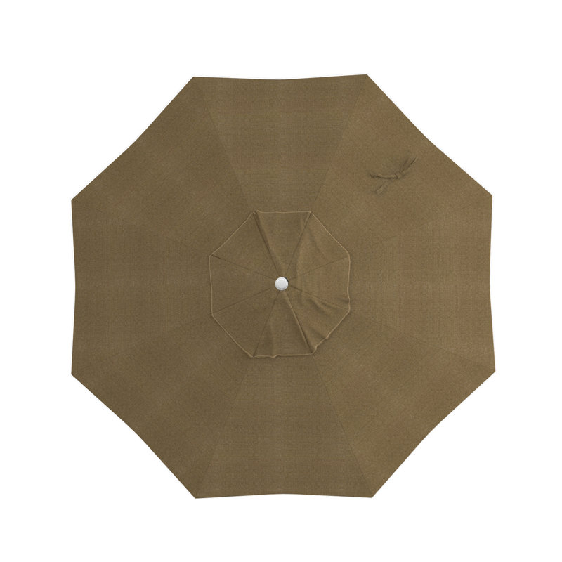 Parasol de marché 7,5', Blanc, Sunbrella® ‑ lin sésame, Sunbrella®