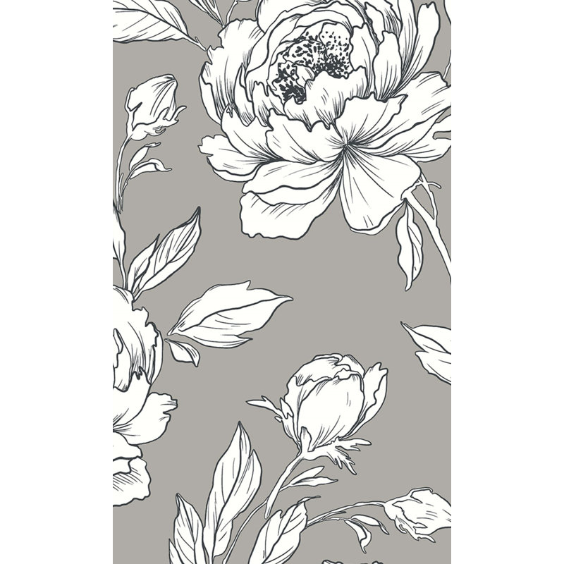 Double rouleau floral abstrait Arvella, Pavé