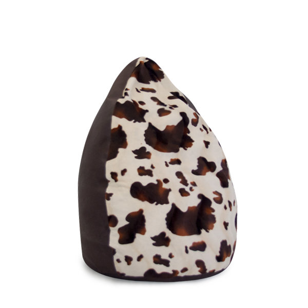 Faux Leather Refillable Bean Bag Chair, 110cm x 58cm x 58cm