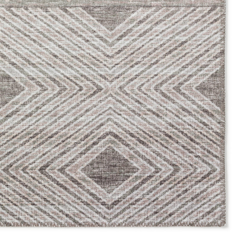 Tapis gris / beige Anazco, Rectangle 3 pi x 5 pi