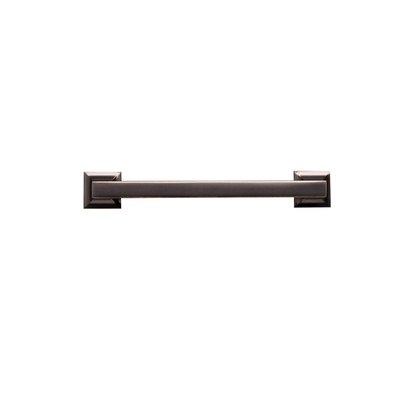 Studio Collection Handle Pull - 6-5/16" Center to Center Cabinet Pull Oil-Rubbed Bronze Highlighted - Transitional Hardware for Drawers & Cabinets