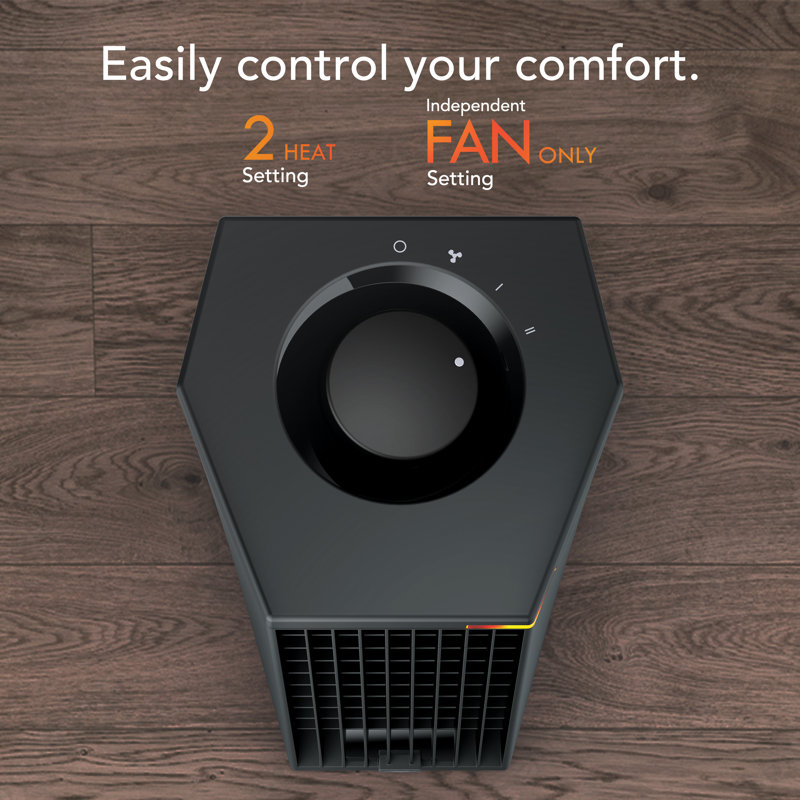 Rise 12h Tower Heater In Black