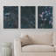 «Enchanted Garden At Midnight», 3 pièces sur toile-98804161-98804162