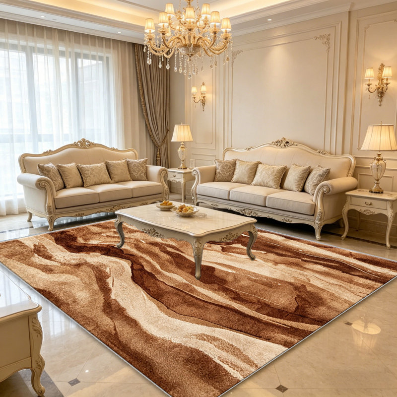Desert Abstract carpet-easy to clean, machine-washable, soft and comfortable; suitable for door mats, kitchens, living rooms, bedrooms, corridors, and laundry areas. Easy to clean, durable carpet for home decoration.