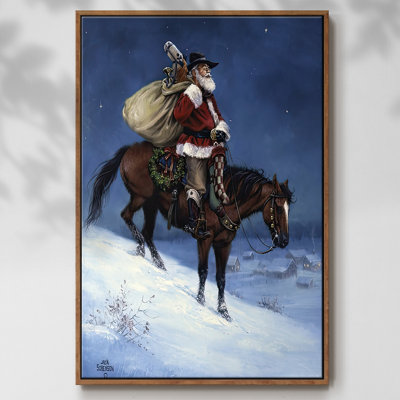 A Cowboy Christmas, reproduction d'art sur toile