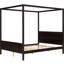Canopy Platform Bed For Queen Size, With Headboard, , Slat Support, Modern Look, Privacy, Under - Storage Featuring Design, Rails,
