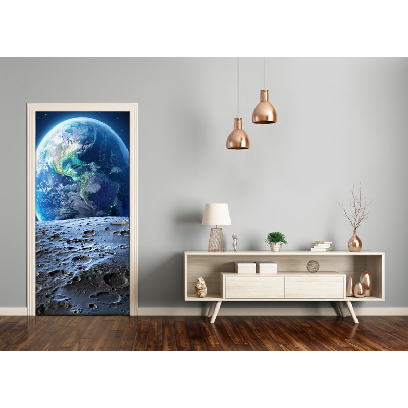 On Planet Earth Door Decal, 205cm H x 85cm W