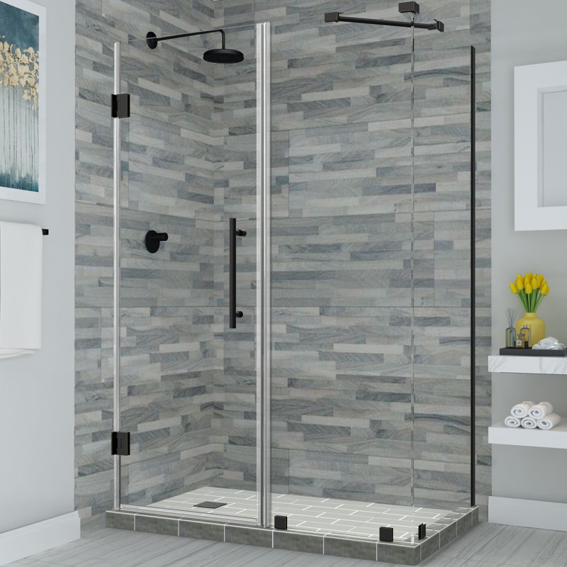 Cabine de douche rectangulaire à charnière 38 po x 72 po Bromley