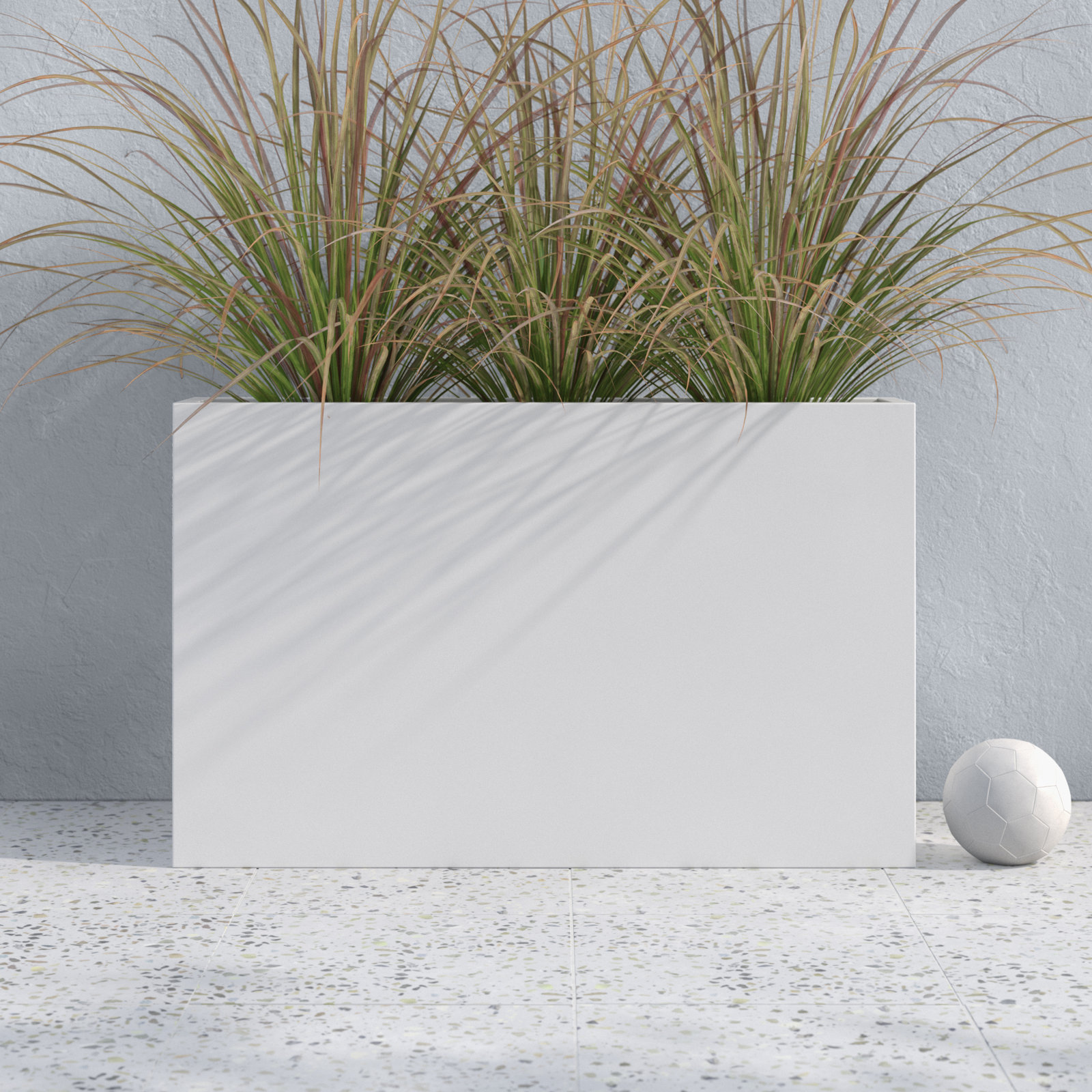 Connoisseur Planter Box, 30" H x 48" W x 12" D, White