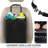 Hanging Car Trash Can Multipurpose Collapsible Auto Organizer Garbage Bin with Storage Pockets