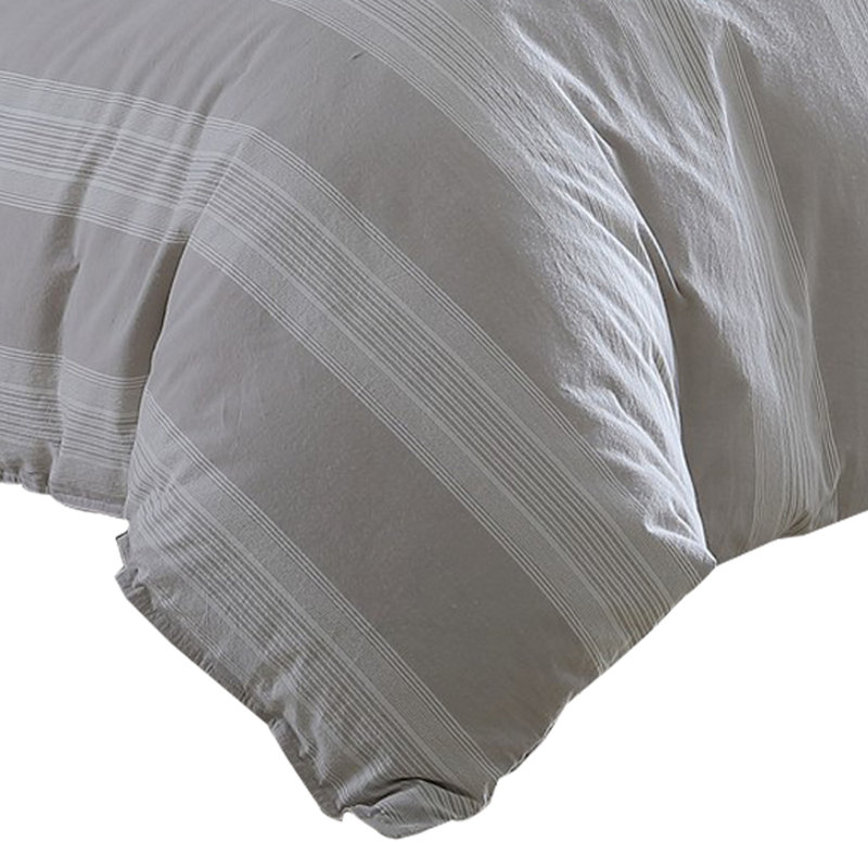 Ensemble d'édredon , Brun clair/Ivoire, Édredon pour lit simple + 2 taies décoratives st