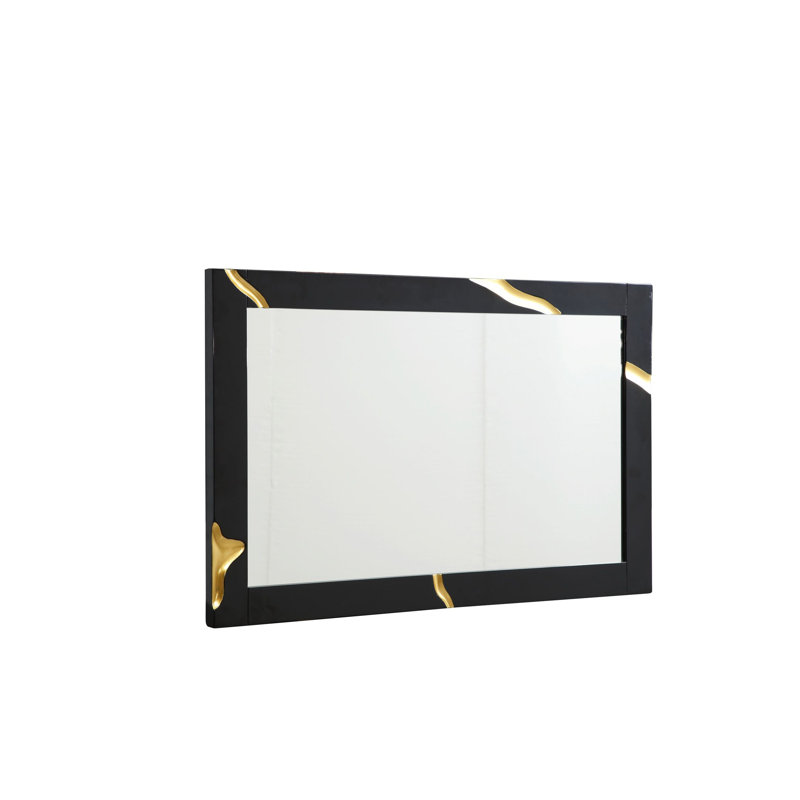 Medena - Grand miroir moderne noir