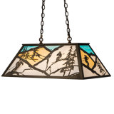 Rustic Lodge 6 - Light Antique Copper Pool Table Lights Pendant