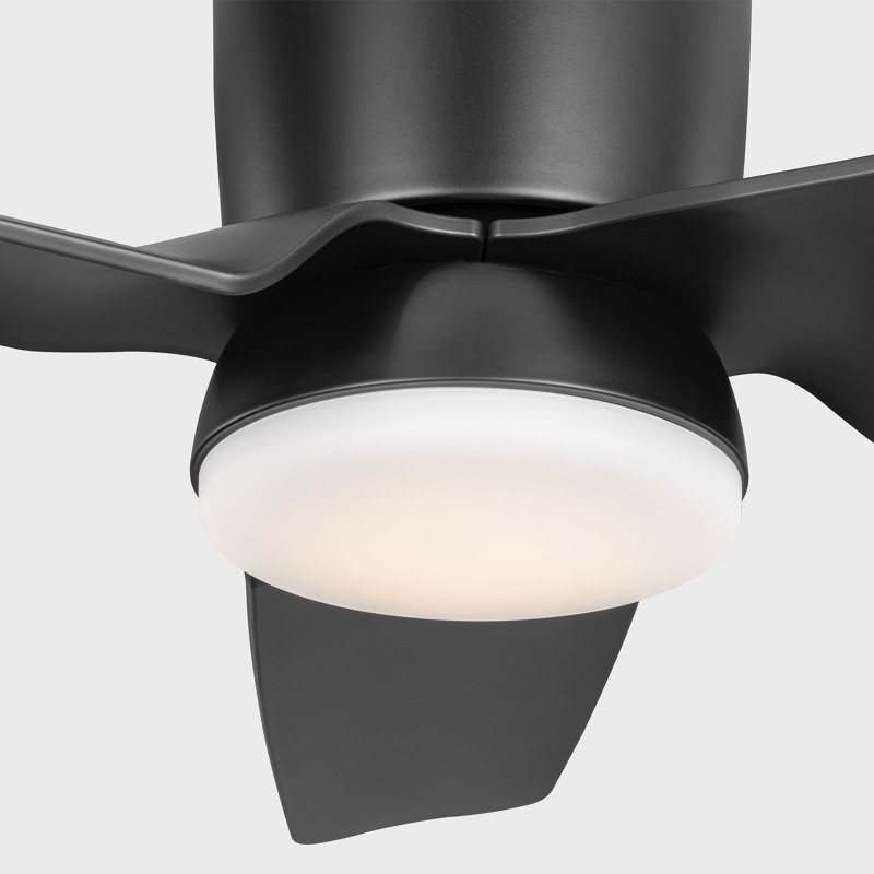 Colgin 56 Hugger LED LED Flush Mount Ceiling Fan, 44" W