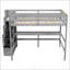 Lit mezzanine double avec bureau intégré-938811680